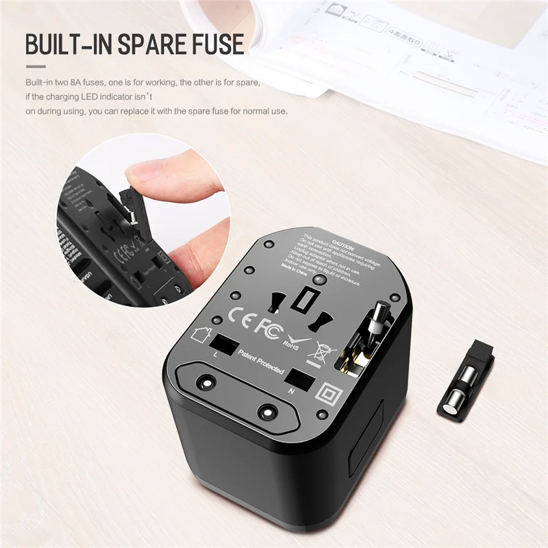 Рок мультифункциональная USB зарядка для Европа США Великобритания Австралия