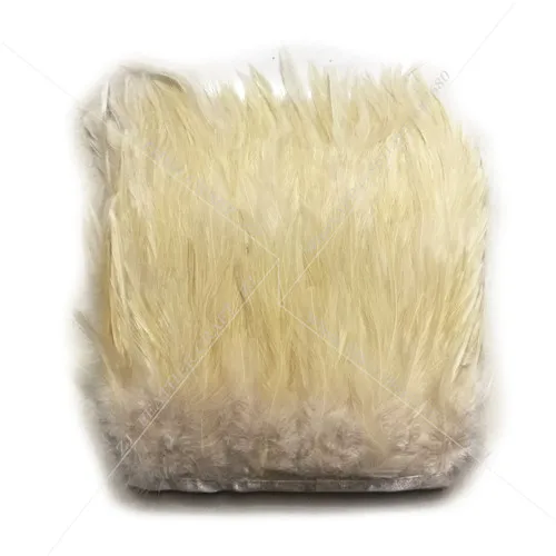 No. 3 beige 10 ярдов, 10-15 см, отделка из натурального меха хакле/петух, хвост, куриное перо, отделка для платья/юбки/костюма/ремесла, 35 цветов - Цвет: No. 3 beige