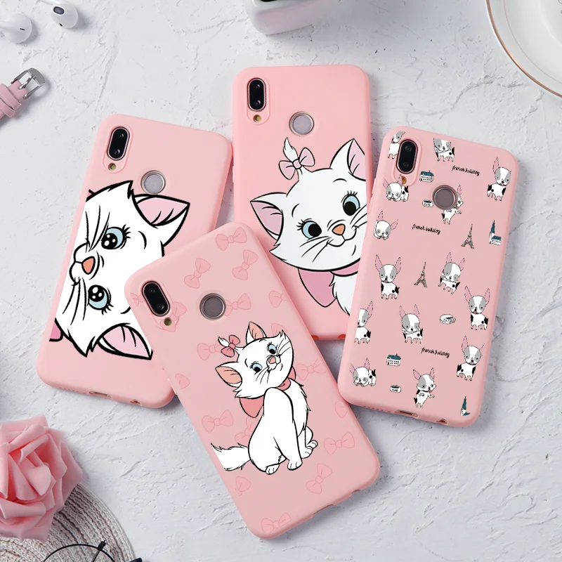 Силиконовый чехол Marie Cat для huawei mate 10 Lite P8 P9 P10 P20 P30 Y6 Y7 Pro TPU чехол для Honor Play 7A 8X9 Lite 10