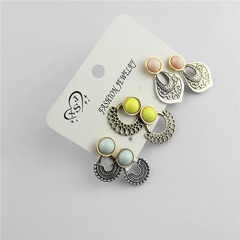 Gorgeous fashion accessories wholesale 3 girls birthday party dismountable for a set of earrings gift free shipping | Украшения и