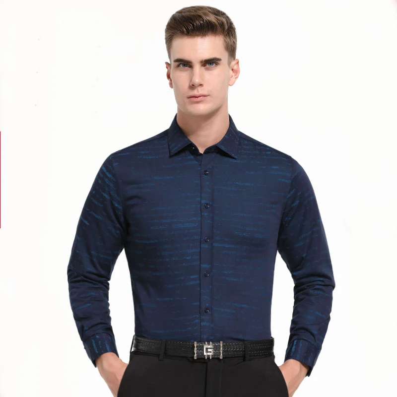 

MACROSEA Spring Autumn Features Shirts Men Smart Casual Shirt New Arrival Long Sleeve Casual Regular Fit Male Bamboo Shirts PJ