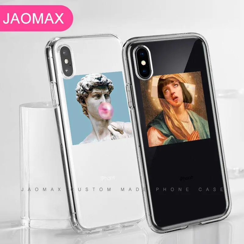 Jaomax ультра тонкий прозрачный Мягкие Мультяшные из ТПУ David Art чехол для телефона
