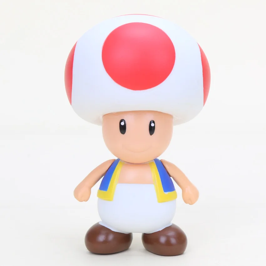 8-15 см Фигурки "Супер Марио" Super Mario Bros Bowser Koopa Yoshi Mario Odyssey ПВХ фигурка Луиджи Ослик Конг модель куклы игрушка - Цвет: mushroom