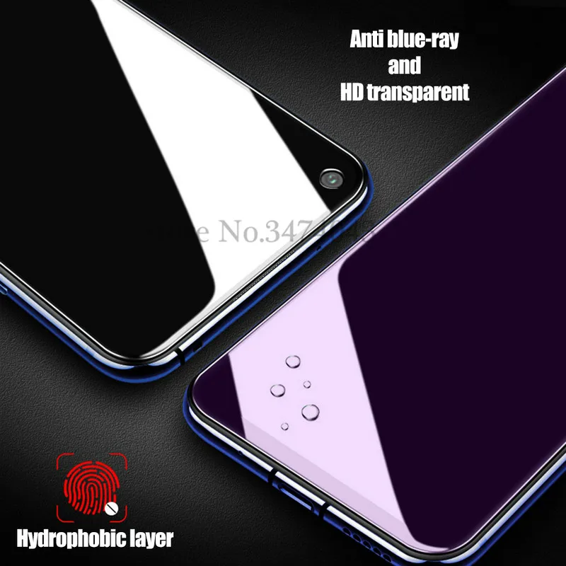 2 шт./лот, закаленное стекло для huawei Honor 20 Pro, защита экрана 9 H, анти-Blu-Ray стекло для Honor View 20 V20, защитная пленка