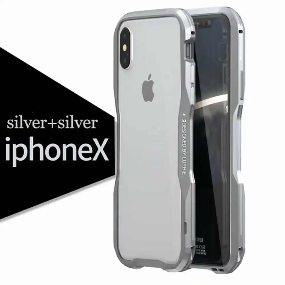 New High Quality Luxury Original Aluminum Metal Bumper For iphone X Case Frame With Button iphoneX Back Cover Border |