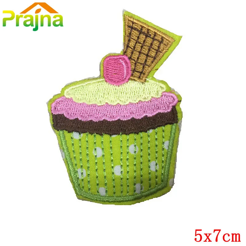 Prajna/милые заплатки для пиццы, фруктов, мороженого, Пришивные железные нашивки с героями мультфильмов, модные детские нашивки с вышивкой для одежды, аппликация - Цвет: Антикварная медь