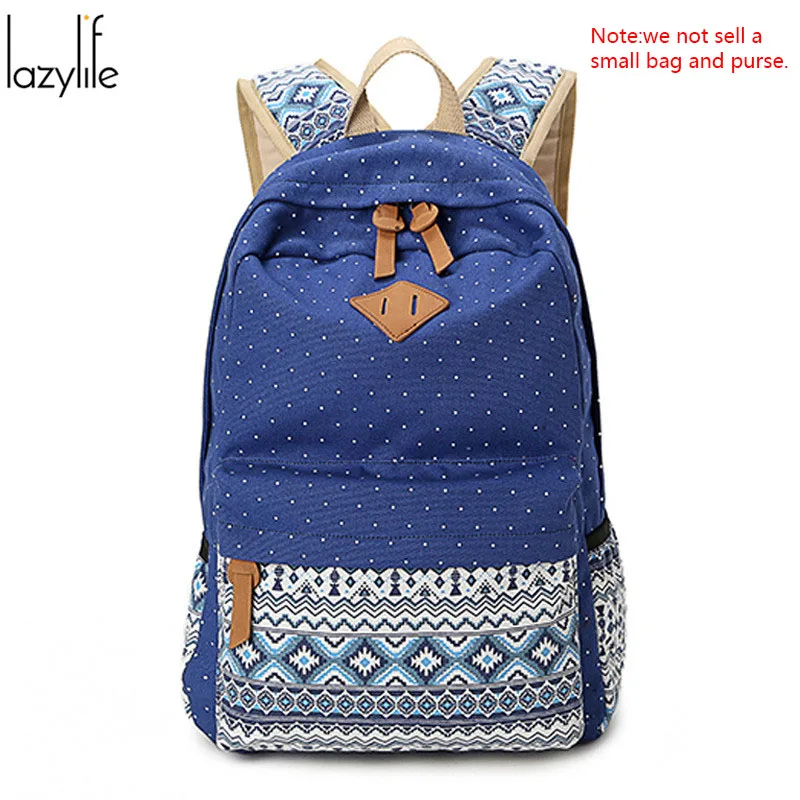 LAZYLIFE из России дешевый женский холщовый рюкзак Mochila Escolar женская школьная сумка рюкзак для ноутбука рюкзаки для женщин - Цвет: Deep Blue