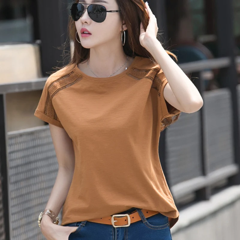 Shintimes Camisetas Mujer Verano женские футболки из хлопка с коротким рукавом женские топы белая футболка Femme
