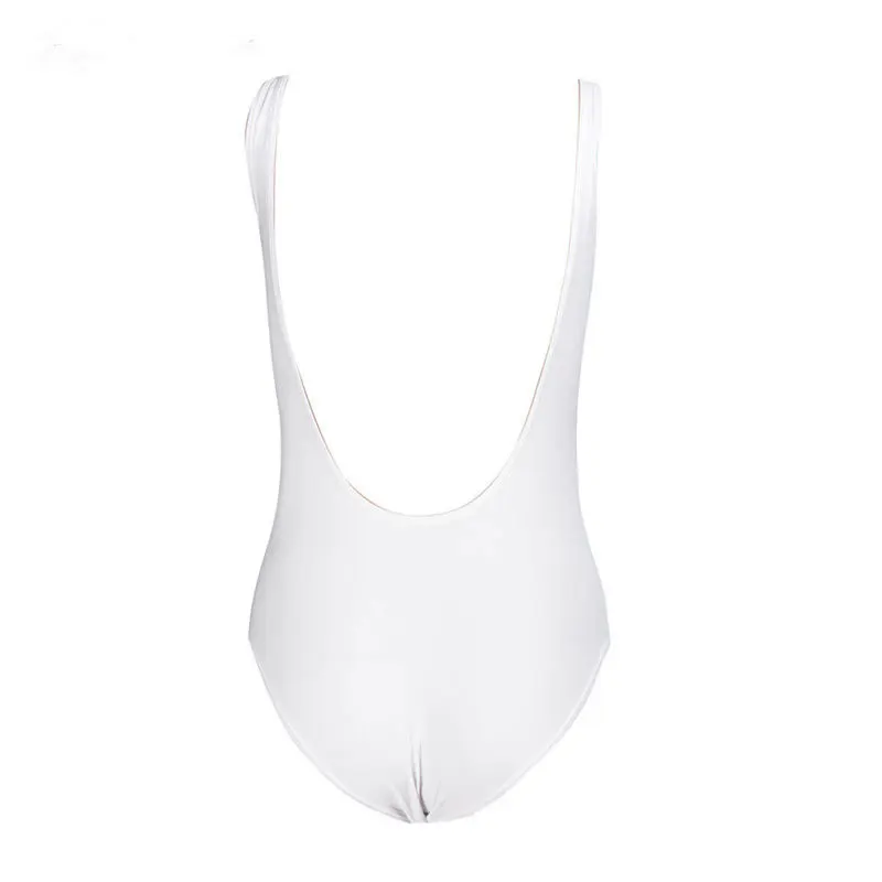LISM спортивная одежда для женщин бикини белый цельный купальник 2020Hot открытая