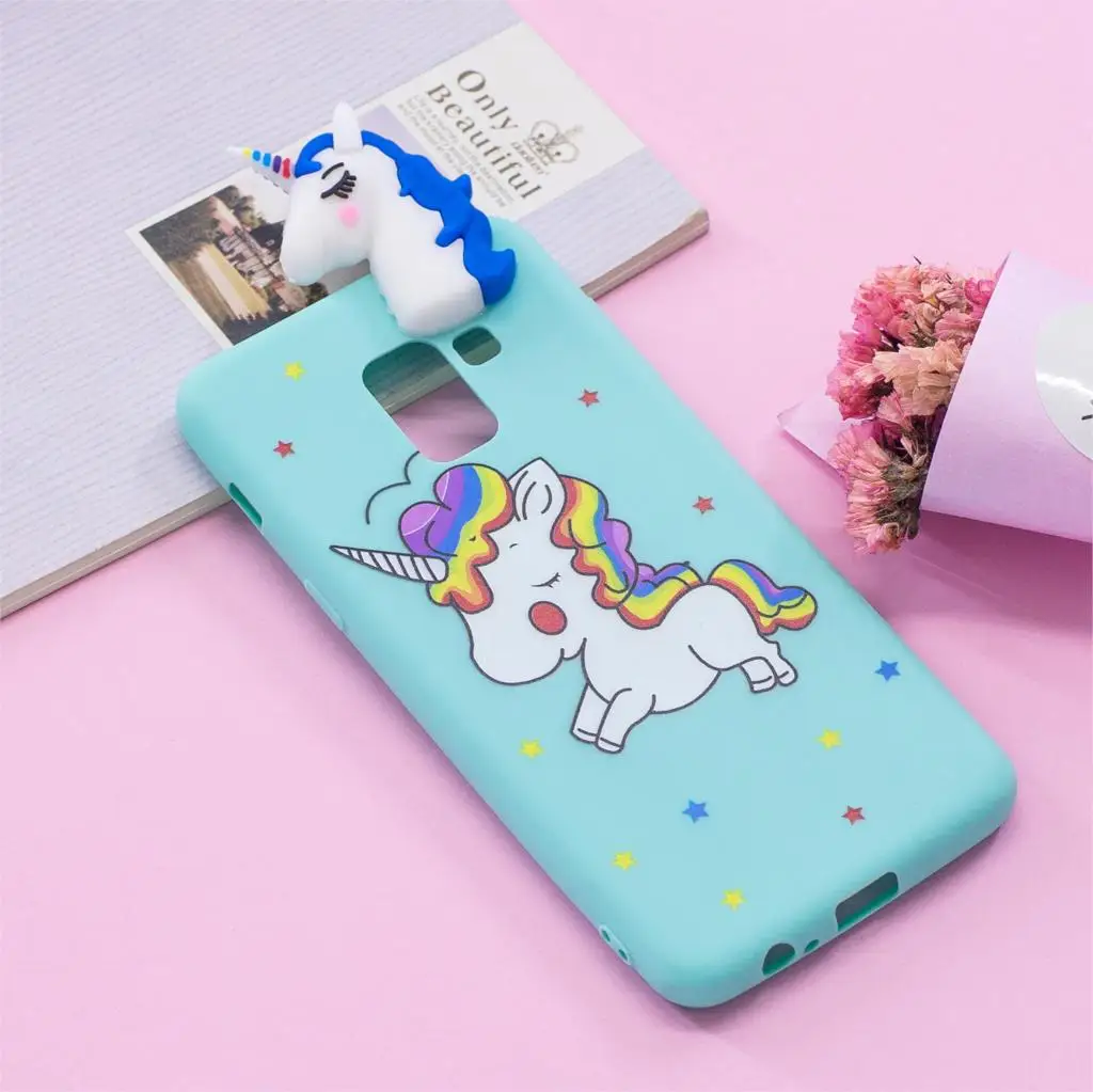 For Samsung Galalxy A8 (2018) 3D Doll Unicorn Panda TPU POP Soft Phone Case Cover |