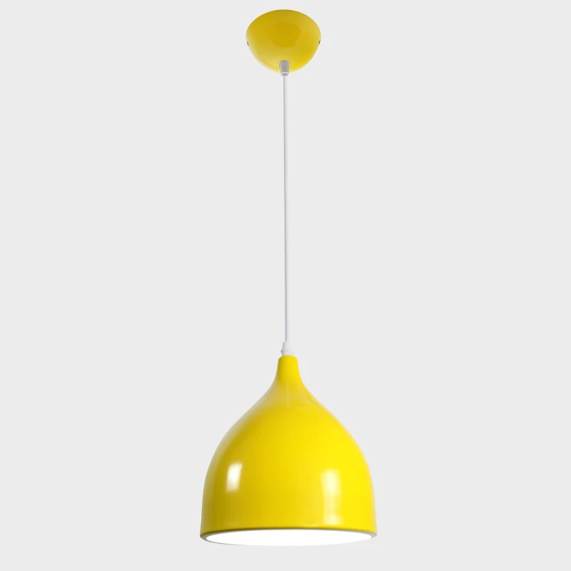 YELLOW BOKT Modern Ceiling Lamp Metal LED Pendant Lights For Home Restaurant Dining Room Kitchen Island Lighting Fixtures Decoration - Цвет корпуса: YELLOW