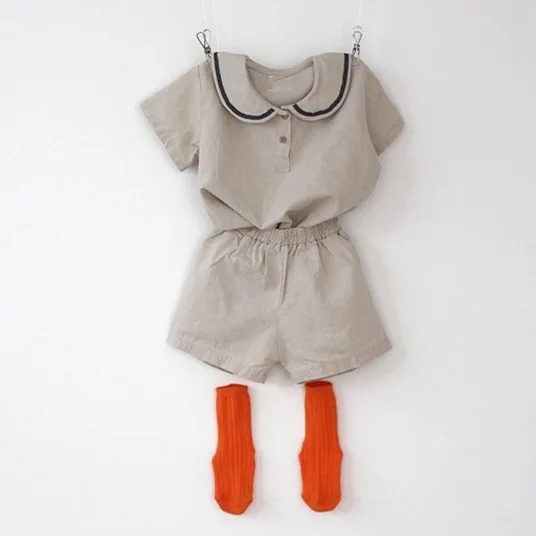 2020 летние комплекты для маленьких девочек и мальчиков повседневные модные