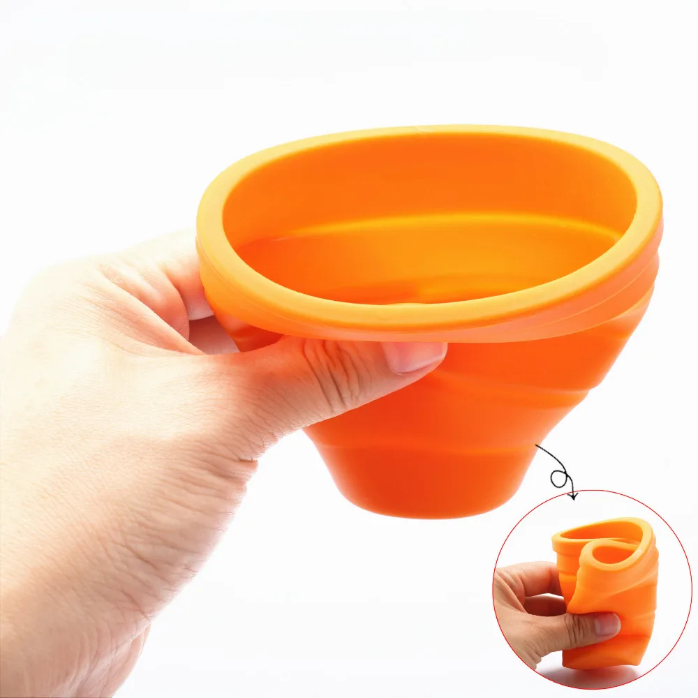 Портативная силиконовая складная бутылка для воды кемпинга путешествий|folding