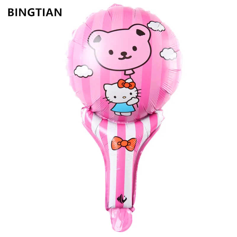 Bingtian рисунок Hello Kitty Ручной Придерживайтесь шары День рождения украшение шар