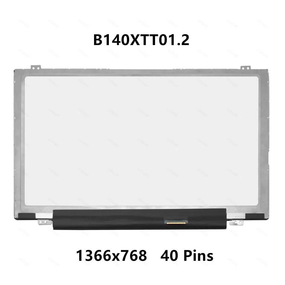 Панель ЖК дисплея с сенсорным дигитайзером B140XTT01.2 для Dell Inspiron 14 3442 3443 3437 5439 5447