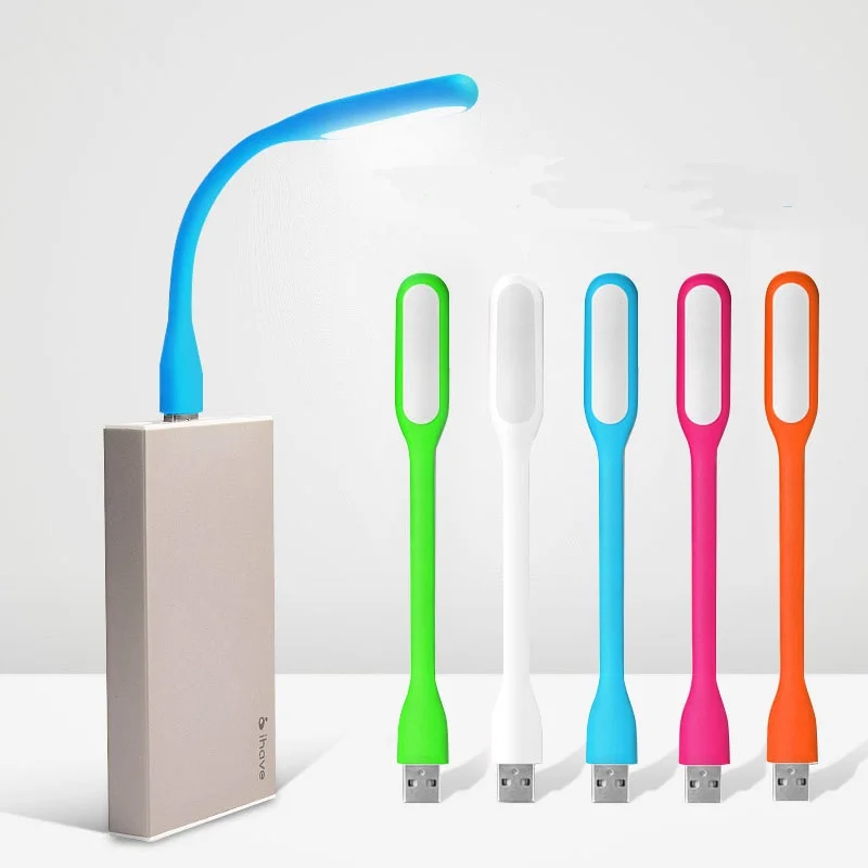 Светодиодный USB светильник для чтения, книжный светильник, гибкая лампа для ухода за глазами, яркие настольные лампы, мини USB светодиодный светильник для ПК и ноутбука, внешний аккумулятор