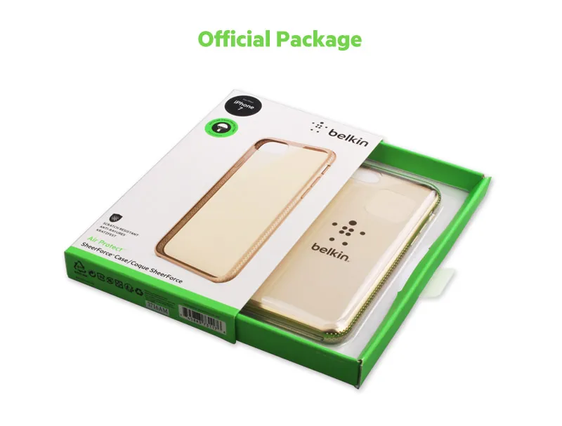 Belkin Оригинальный Air Protect sheerforce антидетонационных падение защиты чехол для iPhone 8/7 4