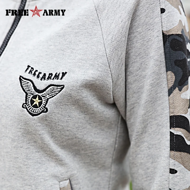 Camouflage Grey Tracksuit Casual Womens Sets Pants Jackets Two Pieces 2016 Hoodies Set Autumn Sweat Suits Women Outfits |
