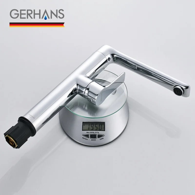 GERHANS Irismart Высокий кран для ванной комнаты современный Одноместный