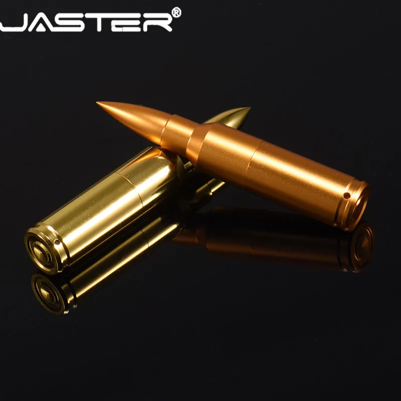 Металлический флеш-накопитель JASTER Bullet USB флеш-накопитель 4G 8G 16GB 32GB 64GB USB 2,0 флеш-накопитель с цепочкой для ключей
