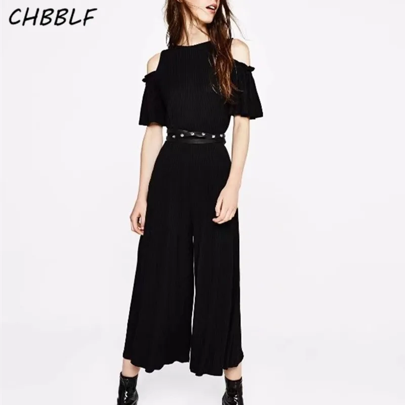 2018 Новое поступление Модный комбинезон с открытыми плечами Модные комбинезоны