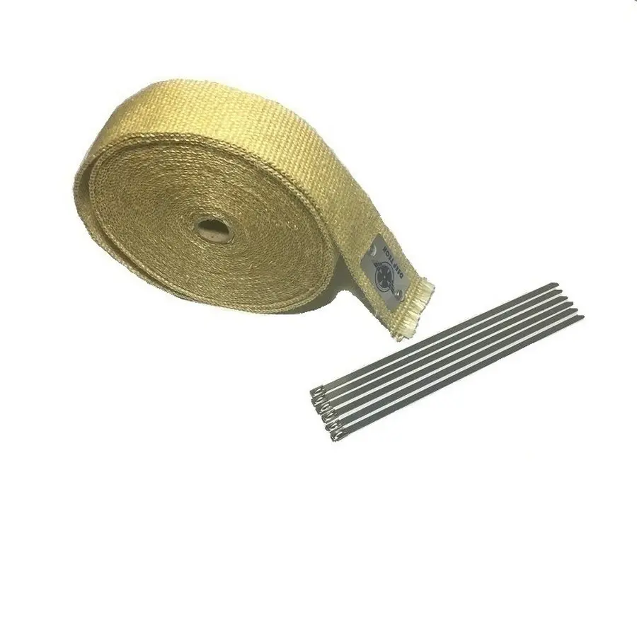 10 м x 2 &quotбежевый глушитель выхлопной трубы термостойкий с вермикулитным