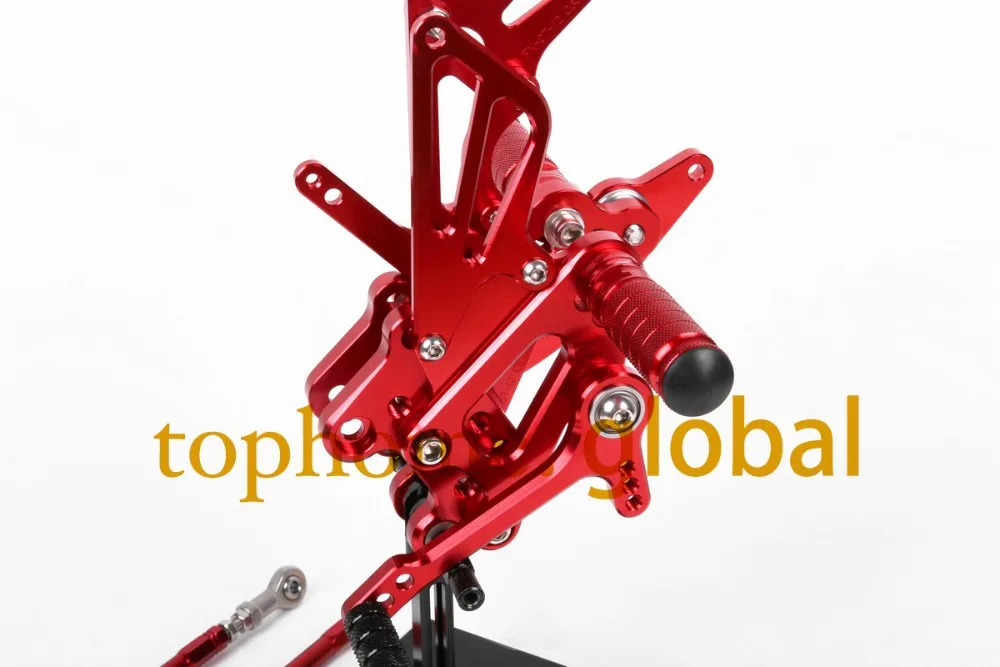 Для Honda CBR600RR 2007 2014 Красный CNC Rearsets подножки задний комплект 2008 2009 2010 2011 2012 2013
