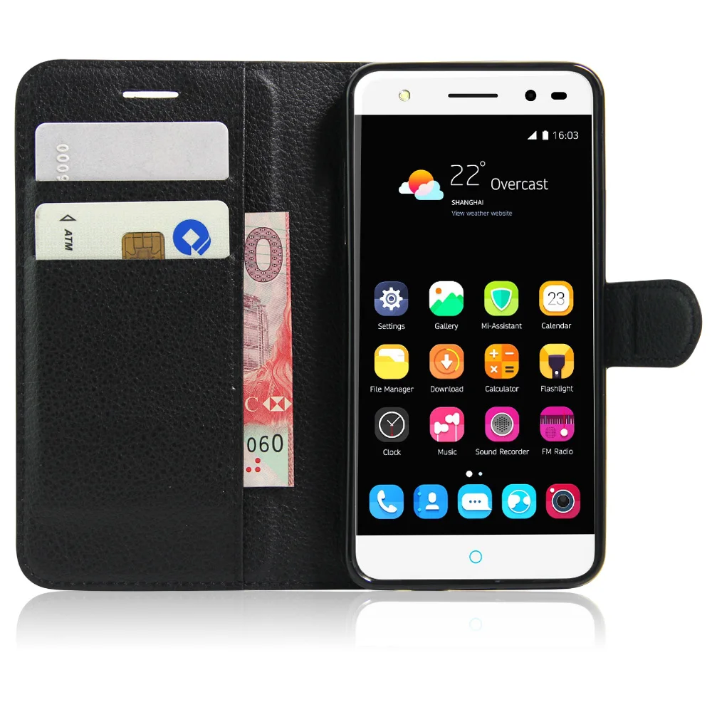 Чехол-книжка из искусственной кожи для ZTE Blade A2/V7 Lite Стильный флип-кошелек чехол