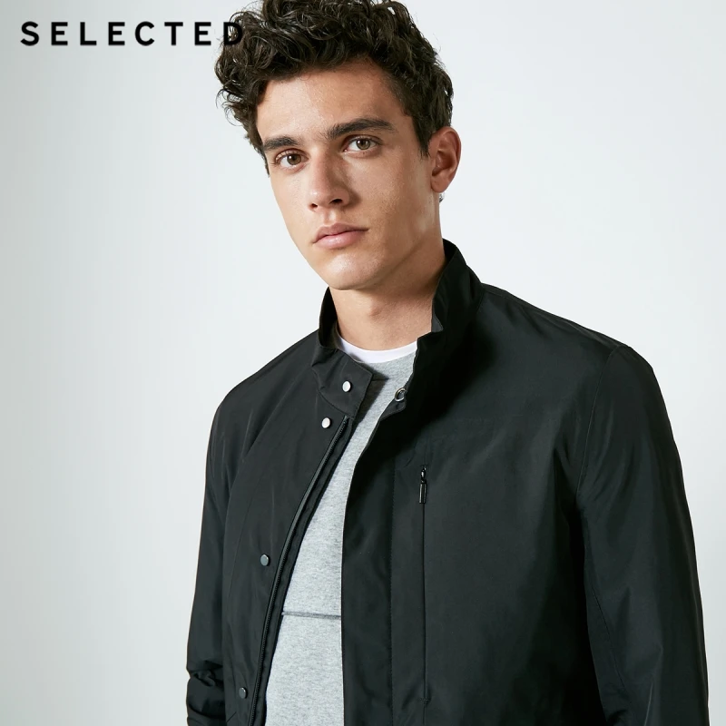 Отборная Мужская Весенняя ветровка средней длины с длинными рукавами S |