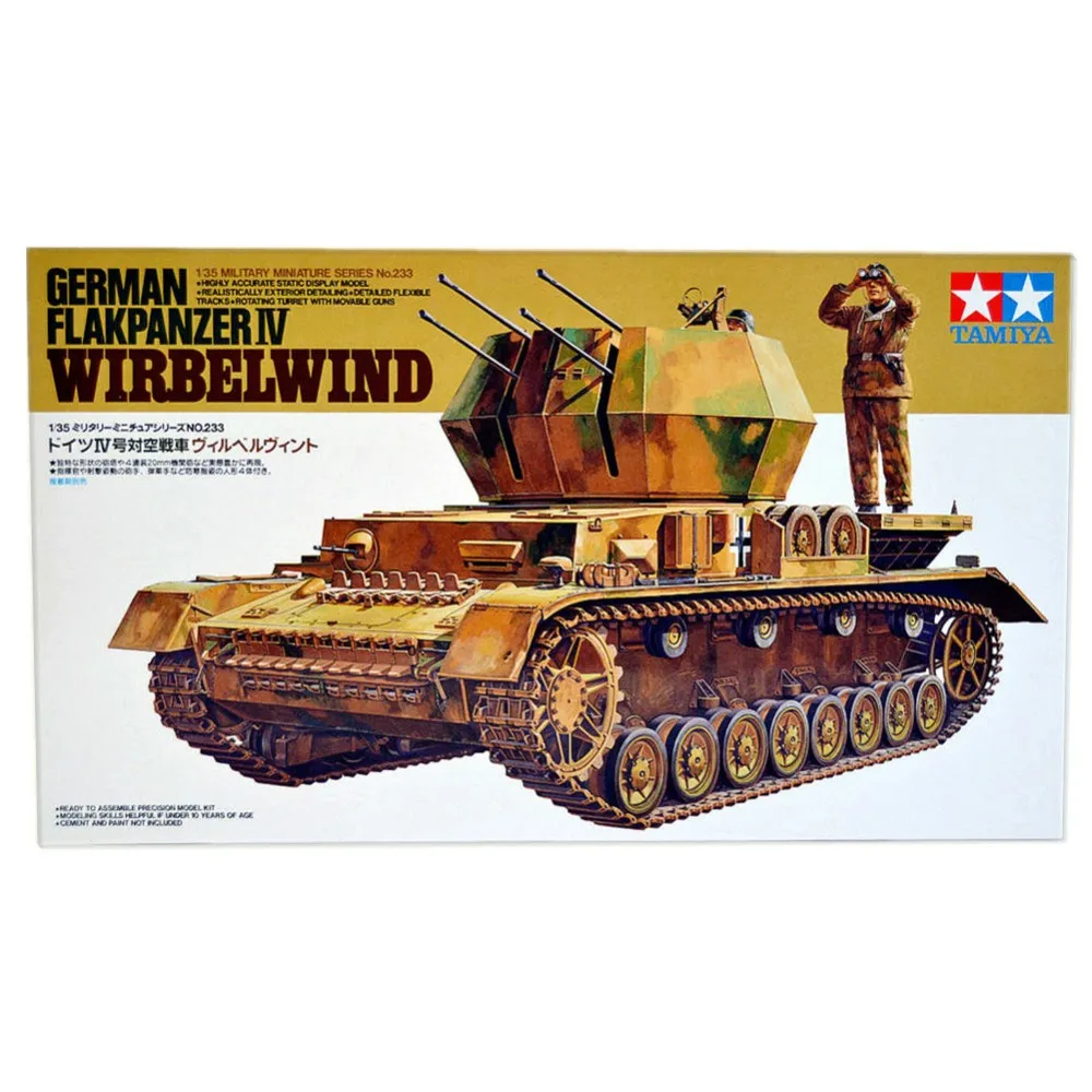 Фото Tamiya 35233 1/35 German Flakpanzer IV Wirbelwind Anti-Craft Tank Military AFV Assembly Model Building Kits oh rc toy Игрушки и хобби Tamiya 35233 1/35 German Flakpanzer IV Wirbelwind Anti-Craft Tank Military AFV Assembly Model Building Kits oh rc toy Игрушки и хобби