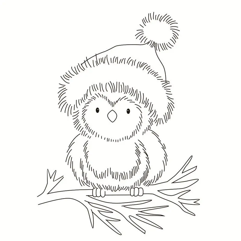 Птица прозрачный декоративные штампы для DIY Скрапбукинг/карты/Дети Рождество забавное украшение поставки