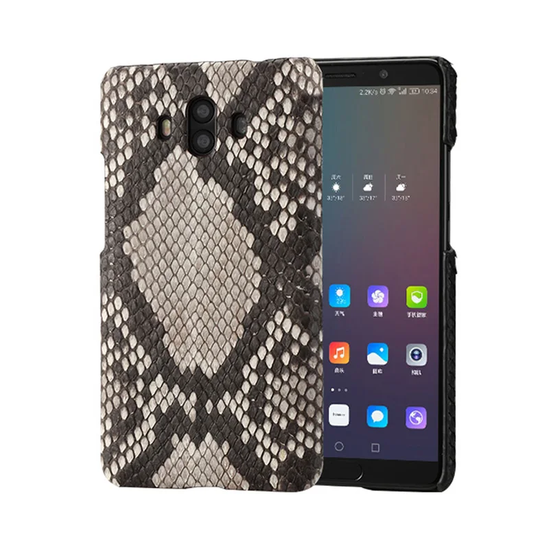 wangcangli For Huawei P9 Luxury handmade real python Skin leather phone case Genuine Leather | Мобильные телефоны и