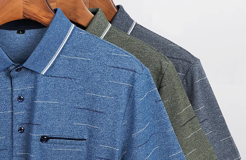 Мужская рубашка поло, homme camisa, брендовая, летняя, короткий рукав, с принтом, с карманами, мужские Поло, бизнес стиль, повседневная мужская одежда размера плюс XXXL9681
