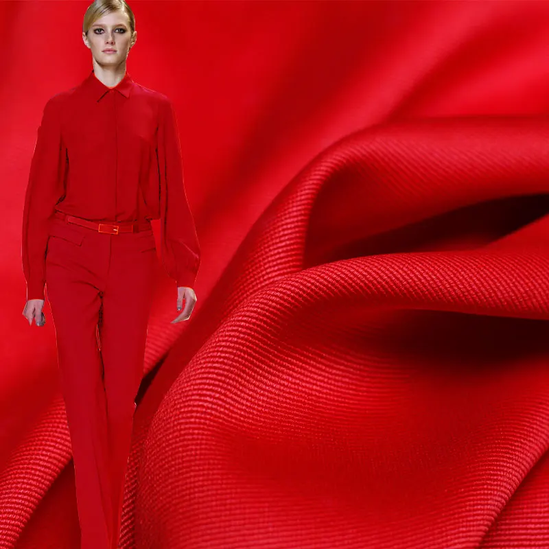 

Pearlsilk 20momme Red Colour Soft Crepe de Chine 100% Silk Materials Shirt Dress DIY clothes fabrics Freeshipping