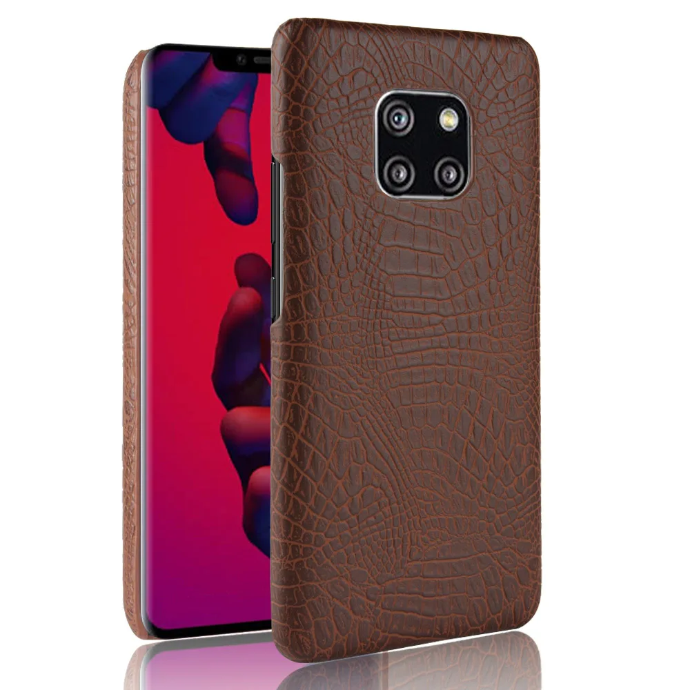 Luxury Business Crocodile Snake Skin Pattern Vintage Leather Case for Huawei Mate 20 Pro Cover On Mate20 Phone Cases |