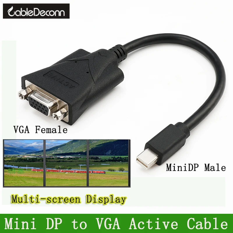 CableDeconn Mini DisplayPort to VGA HDMI адаптер Thunderbolt к мужского и женского пола разбитым Eyefinity
