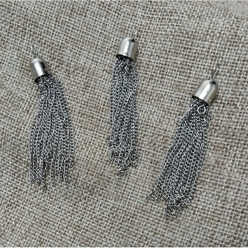 Металлические цепи подвески с кисточками серьги ожерелье для мобильных