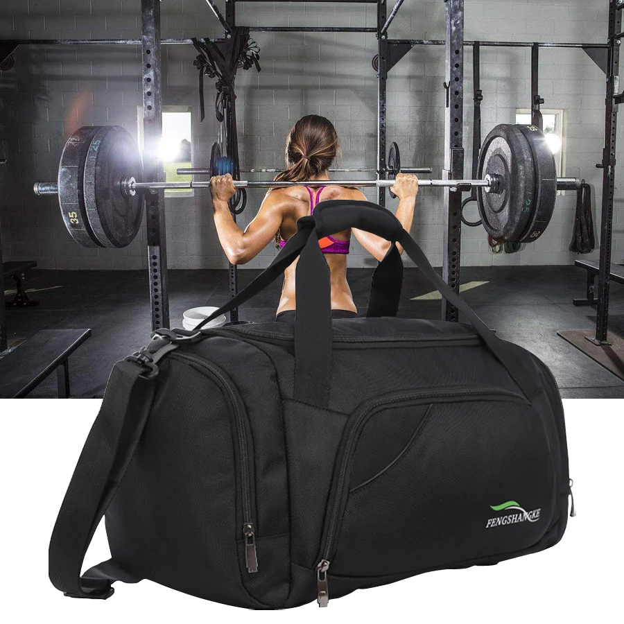 Gym Bag Men Shoes Separate Space Fitness Waterproof Outdoor Sport Bags Travel Handbag Training Shoulder Duffle Tactics sac | Спорт и