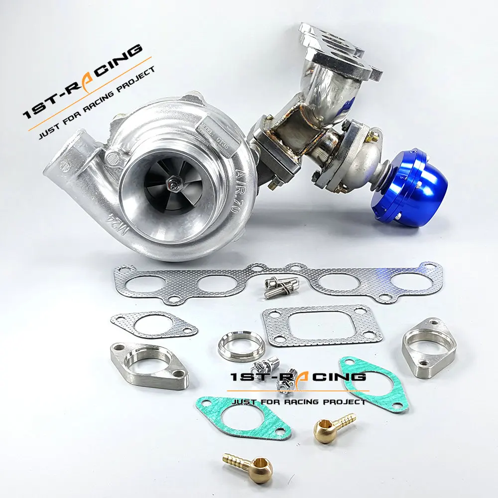 Выпускной коллектор GT35 Turbo + T3 Отходная дверь 38 мм для Toyota 2RZ-FE 2.4L / 3RZ-FE 2.7L |