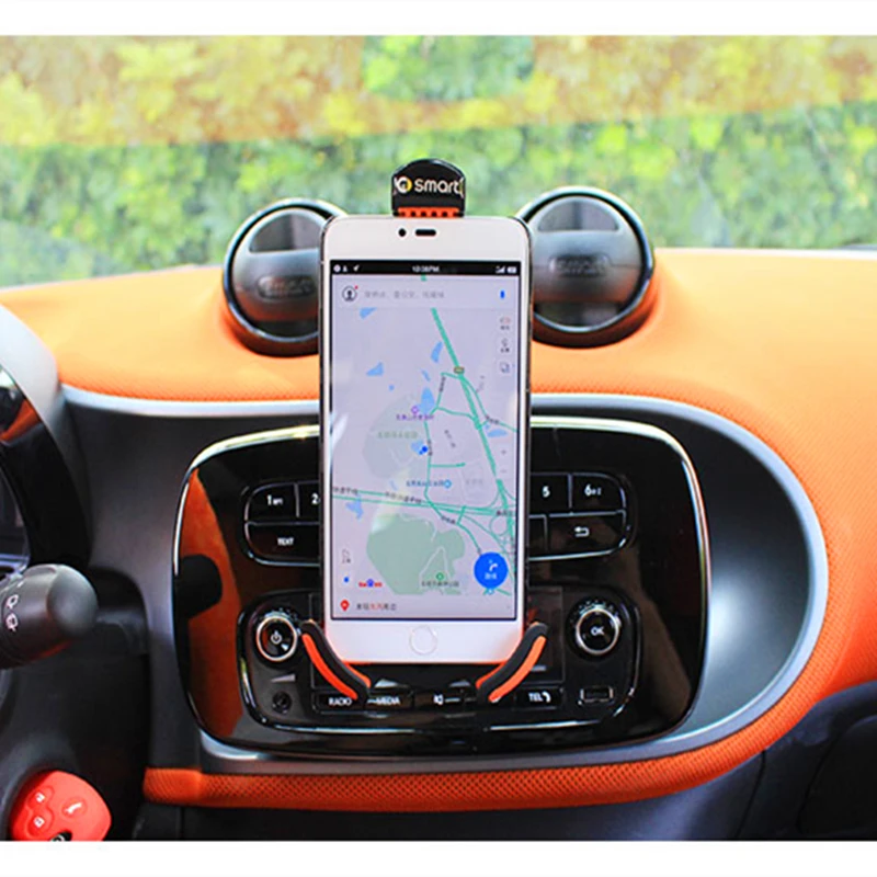Держатель для телефона smart 453 Forfour Fortwo, навигационный кронштейн, который можно заряжать, автомобильные аксессуары, украшение автомобиля
