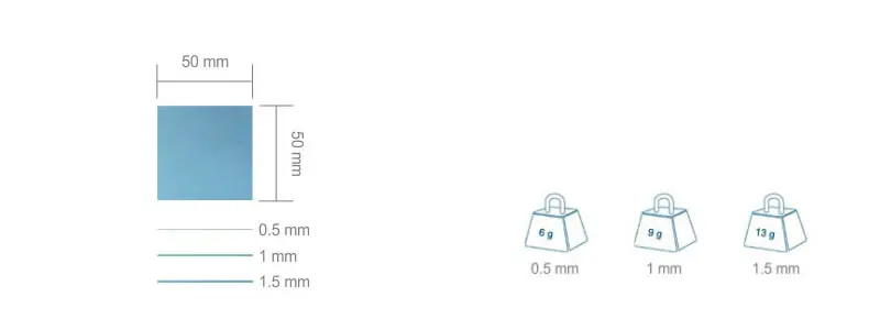 ARCTIC AC термопрокладка 6,0 Вт/mK 0,5 мм 1,0 мм 1,5 мм Высокоэффективная теплопроводность оригинальная аутентичная Arctic термопрокладка