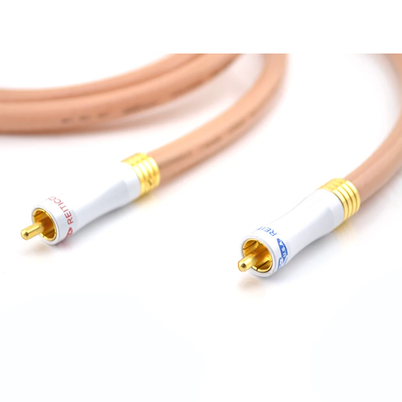 Посеребренный аудио кабель для соединения с позолоченным разъемом RCA пара Shark 5N