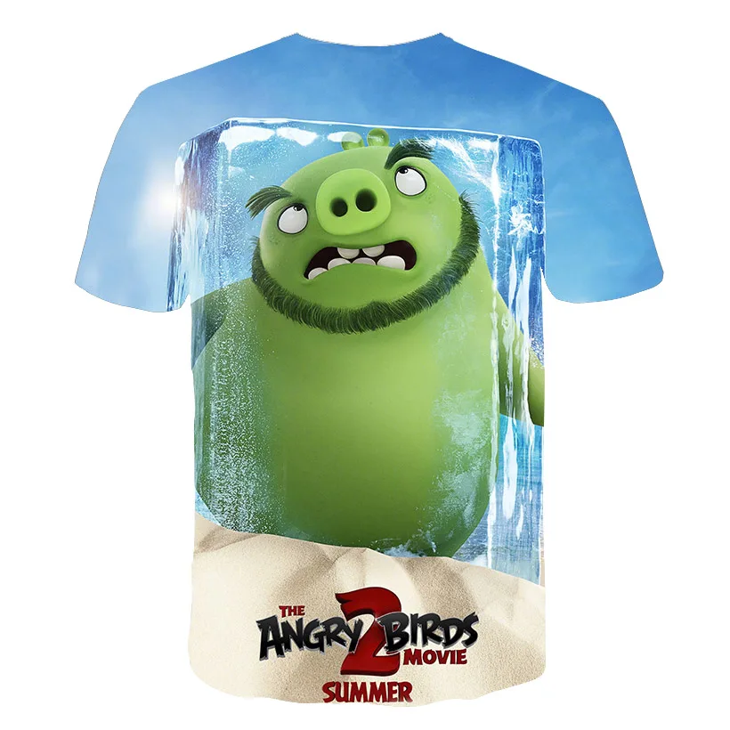 2019 Новые футболки летняя мужская 3D печать мультфильм животных Футболка модная