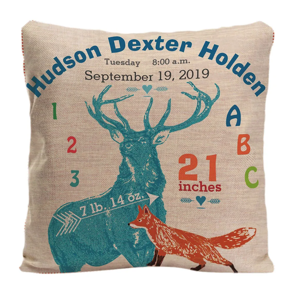 Детская кроватка для маленьких мальчиков с родами и лисой оленем стрелками