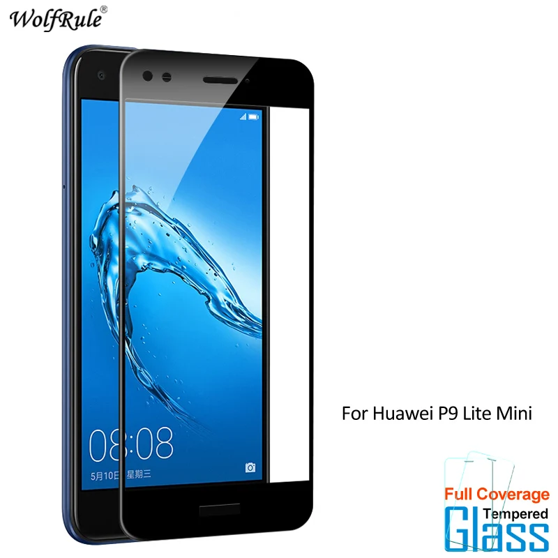 Protector de pantalla de vidrio templado para Huawei P9 Lite Mini, pel&iacute;cula protectora de tel&eacute;fono, 2 uds.-0