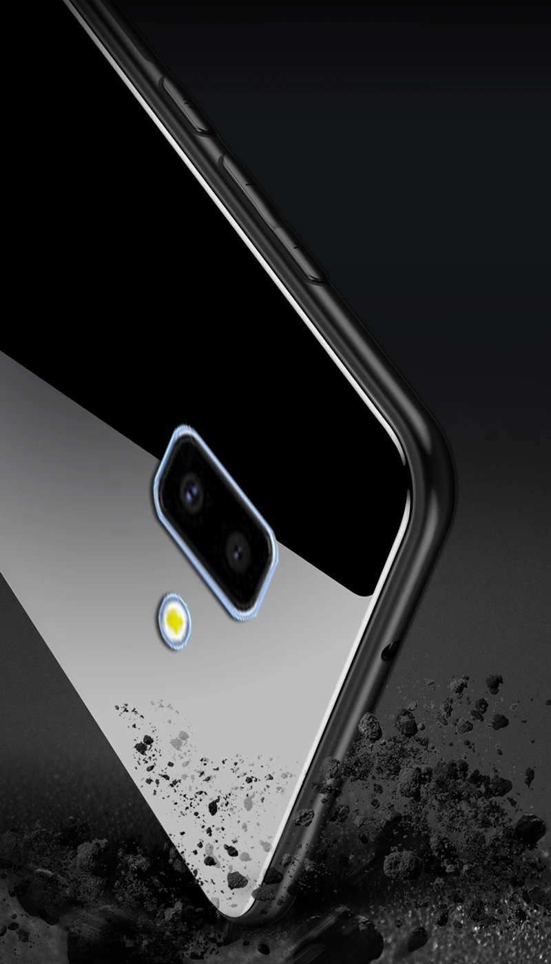 KaiNuEn coque, чехол, чехол, для samsung galaxy J6 J 6 Plus J6Plus жесткий ударопрочный чехол для телефона, защитный чехол из закаленного стекла