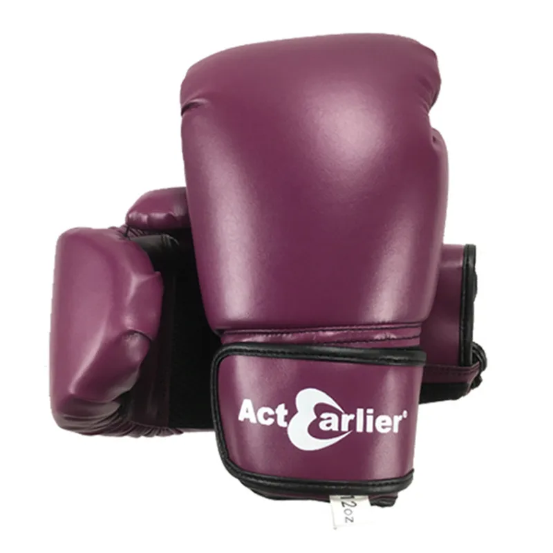 Actearlier 2018 кожаные боксерские перчатки высшего качества MMA Muay Thai Boxe De Luva Mitts Sanda
