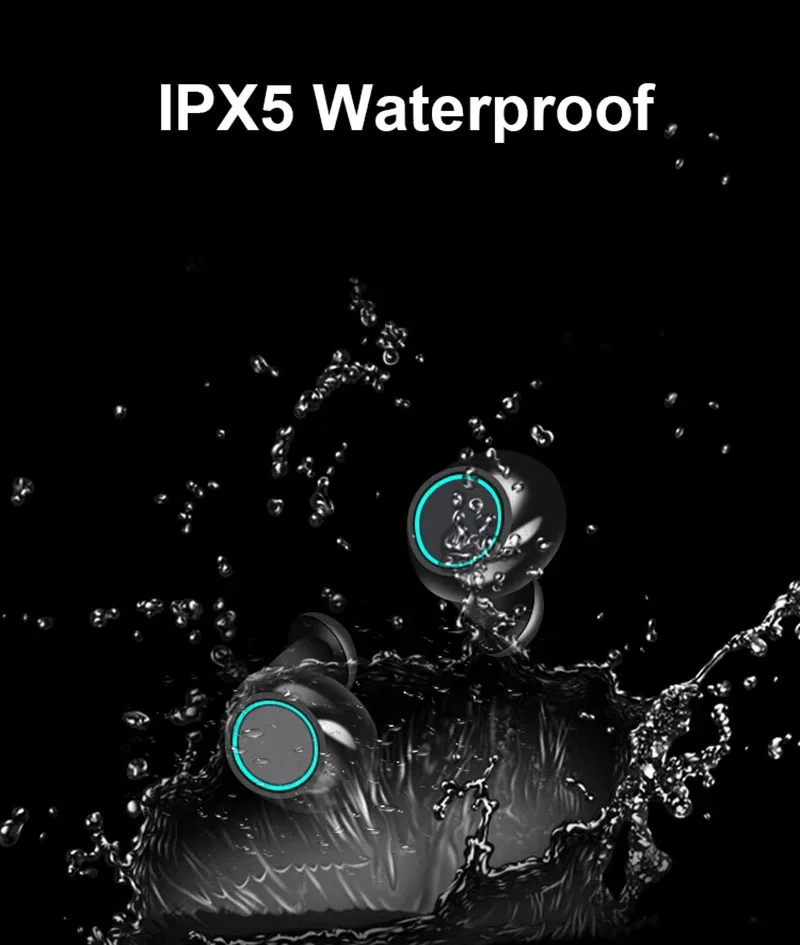 Новинка S5 TWS Bluetooth V4.2 наушники стерео музыка IPX5 водонепроницаемые настоящие Беспроводные наушники с зарядным устройством 600 мАч для Xiaomi Iphone