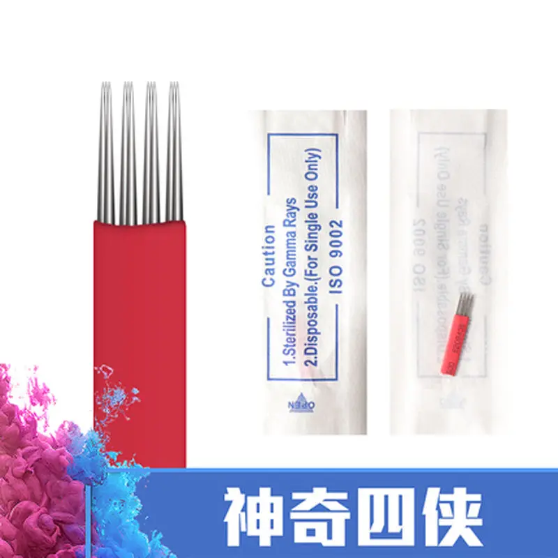 10 шт. подробные сведения о 3D Перманентный макияж бровей Иглы татуировки