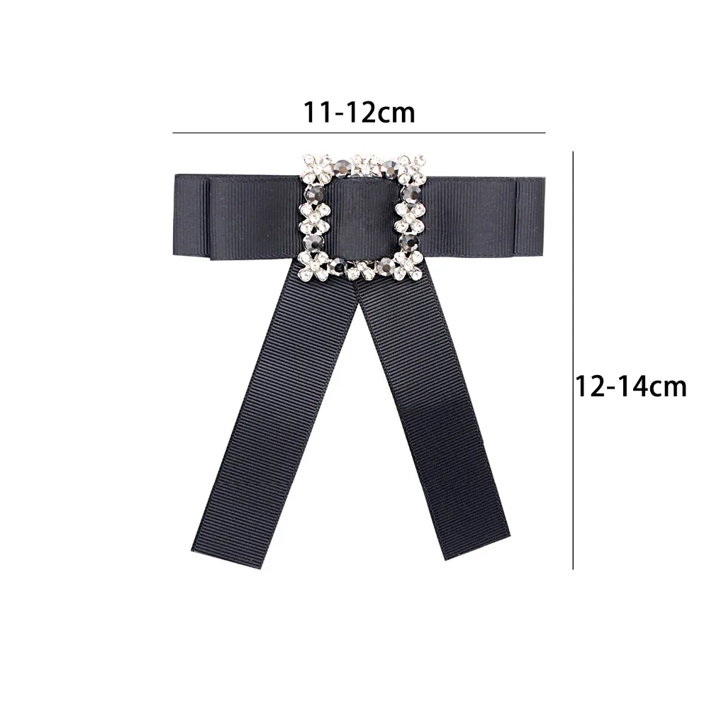 Женская Брошь с бантом брошь в винтажном стиле инкрустацией стразами ручной